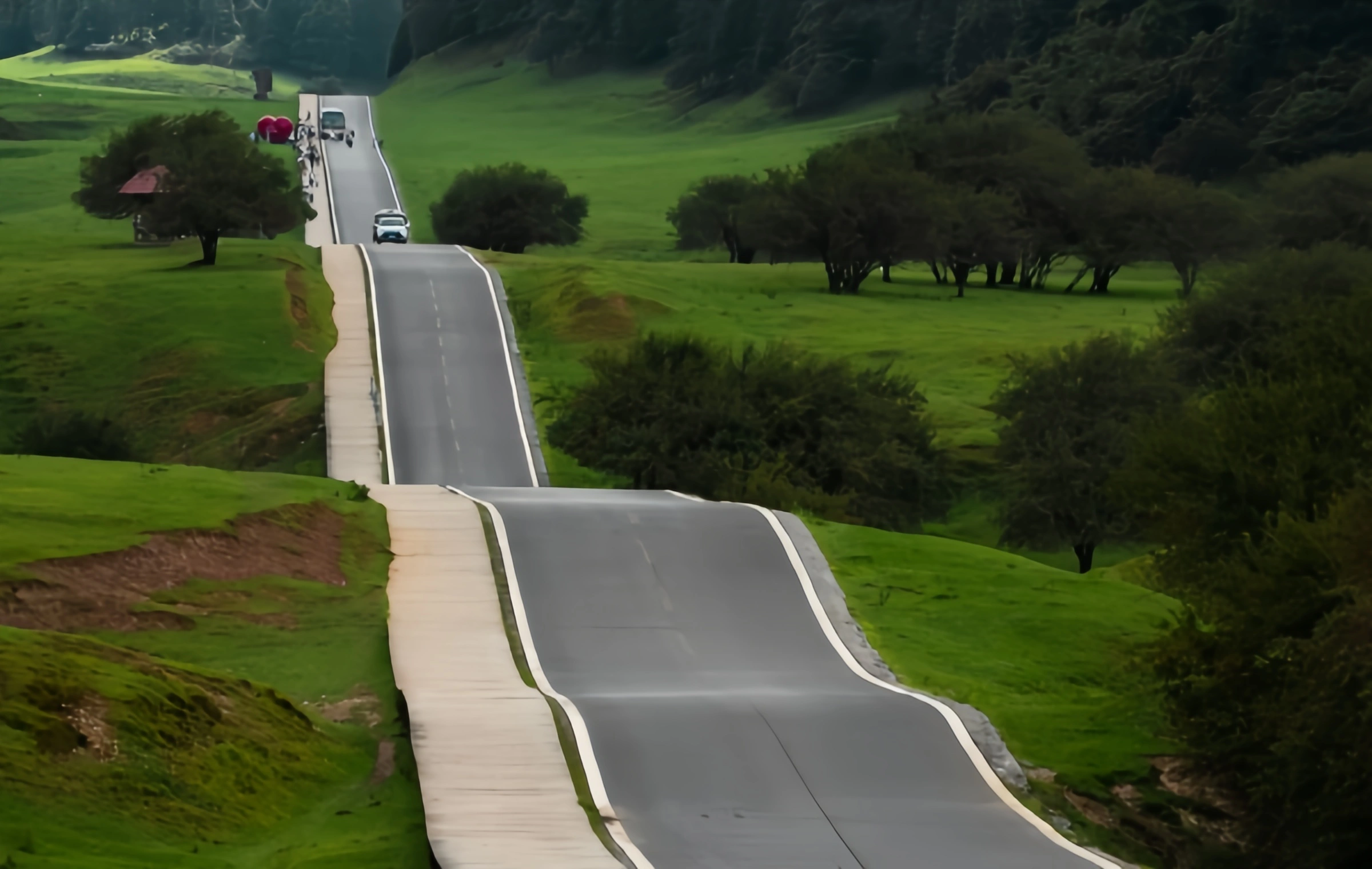 ウーロン、ChongqingのTiannvの山:古代の水中からの高い山の草原への自然な奇跡