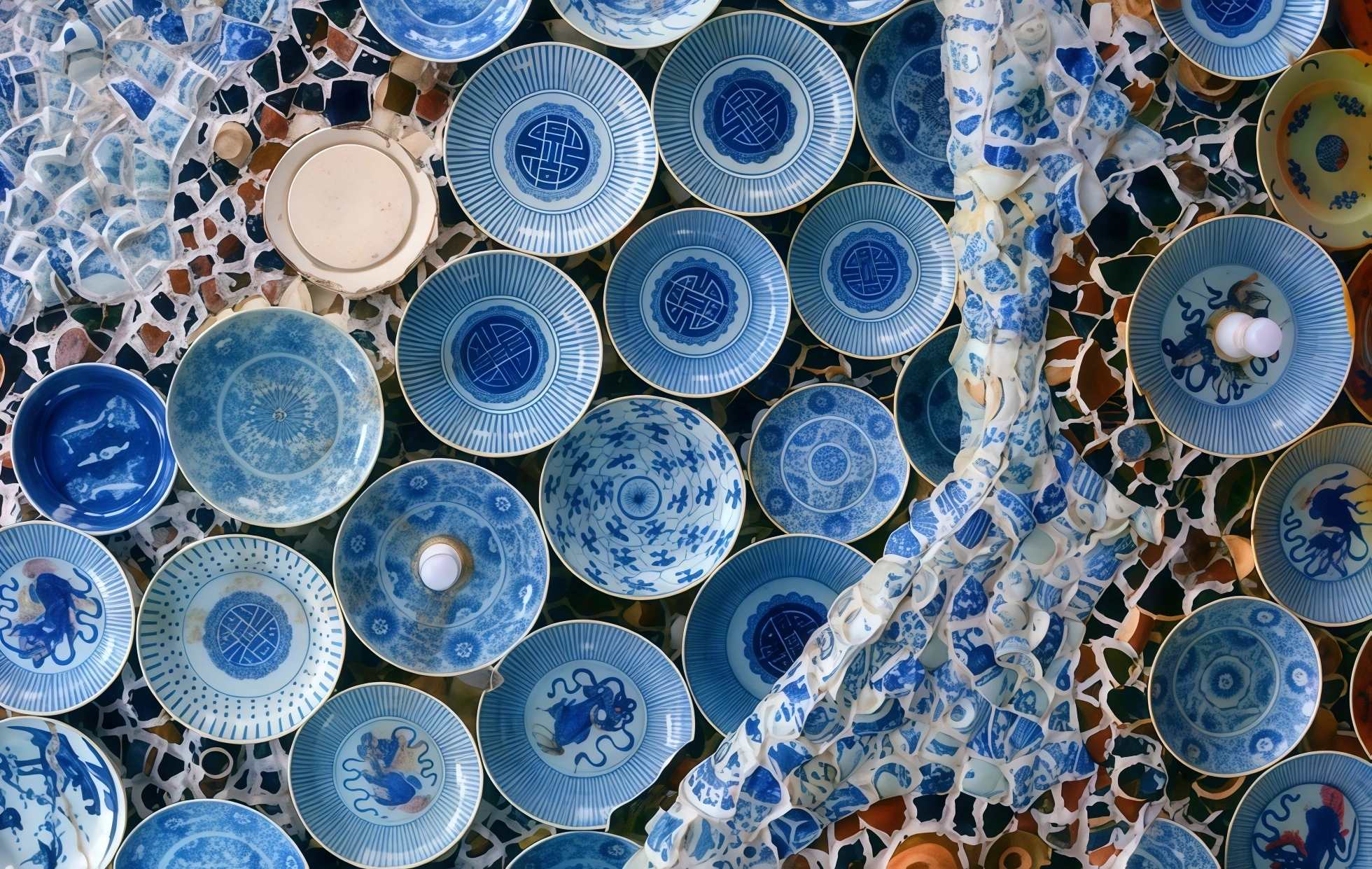 The Porcelain House: A French-Style Fantasy Woven from 700 million Ancient Porcelain Shards-4