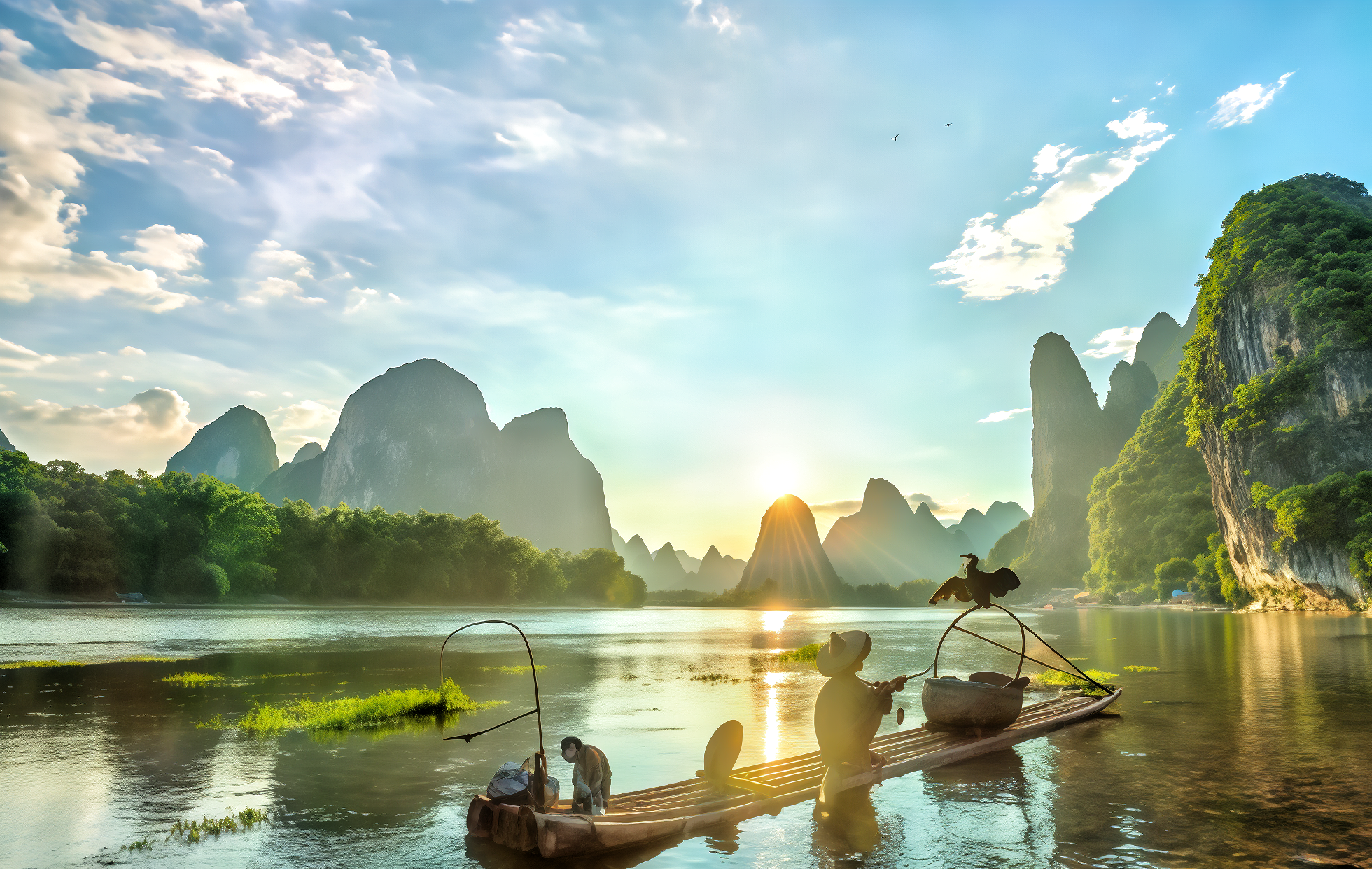 Nine-Horse Mural Hill: A Natural Enigmatic Painting on the Li River's Sheer Cliffs-3