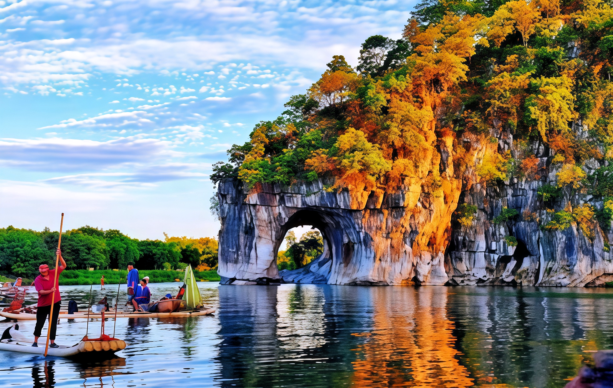Tronc d'éléphant Colline: Un paysage poétique— L'emblème de Guilin