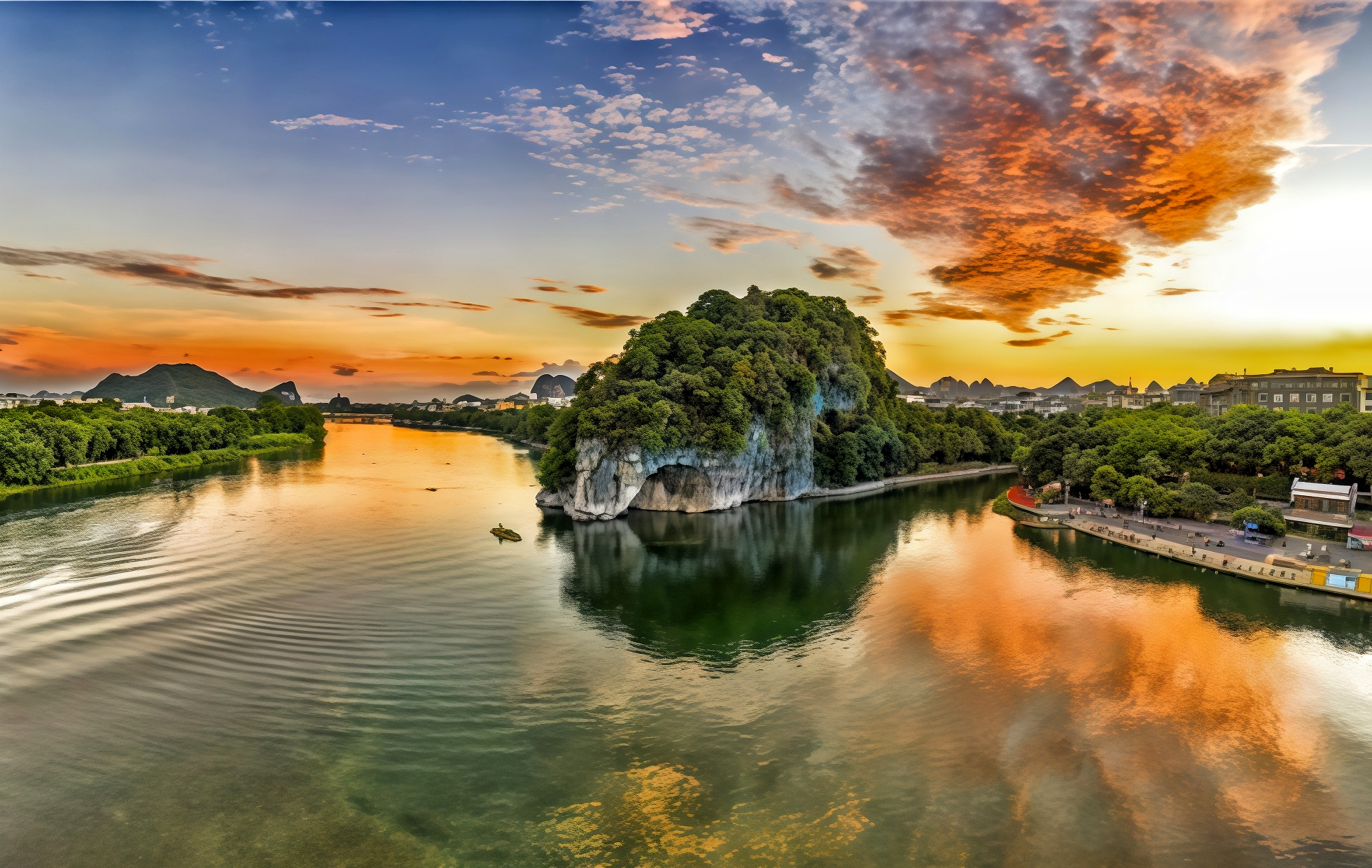 Tronc d'éléphant Colline: Un paysage poétique— L'emblème de Guilin-3