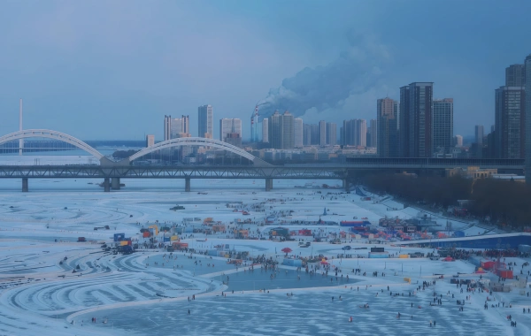  Câblodistribution de la rivière Songhua:Un voyage en mouvement à 70 mètres— Surplombant la Skyline de la 