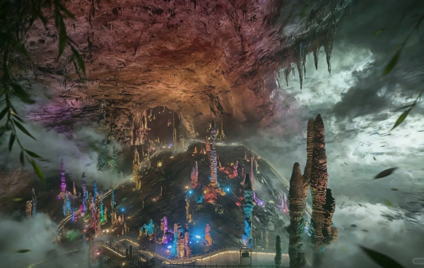 Grotte de Huanglong : une aventure à l'aiguille de la mer stable dans un palais souterrain des merveilles-3